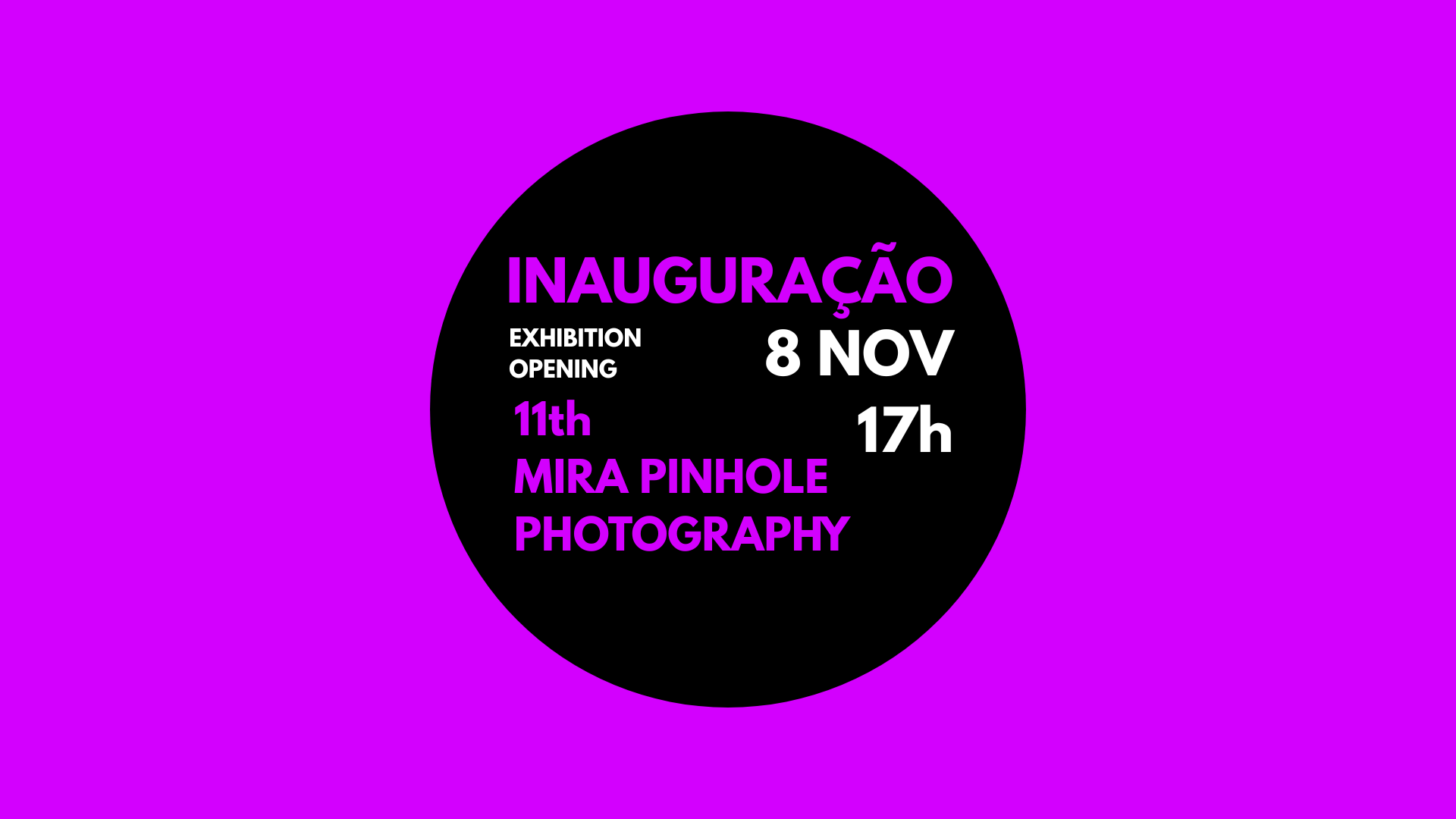 <p>11ª edição do MIRA Pinhole Photography</p>